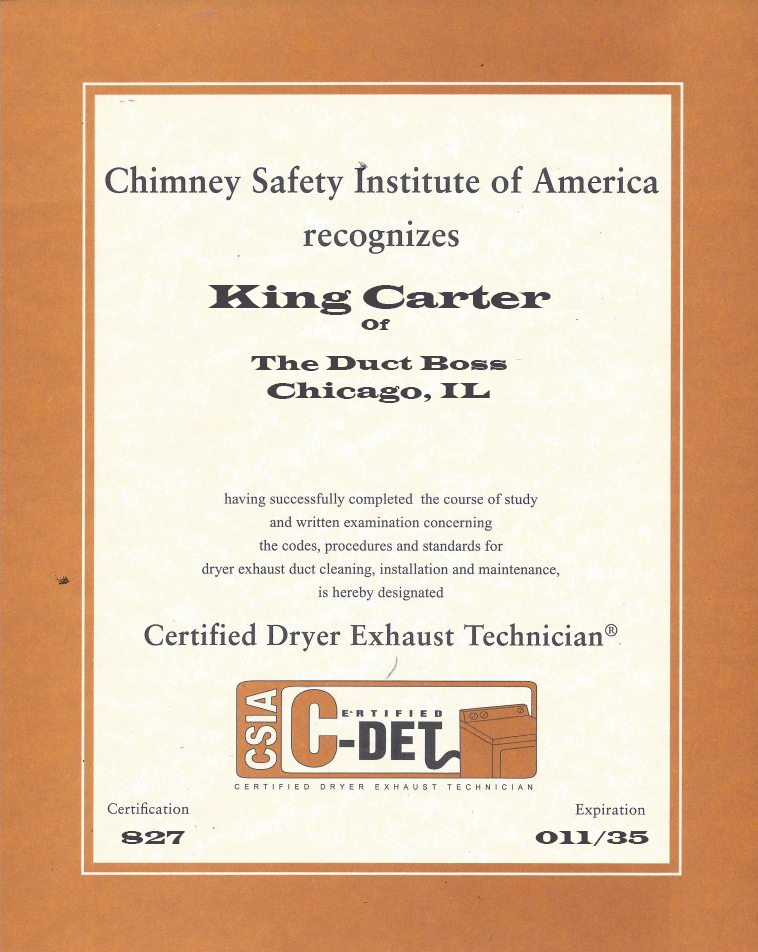 CSIA Certificate